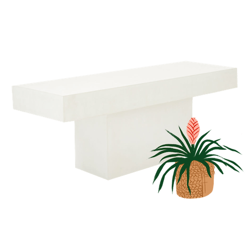 Fuze Ivory Bench image