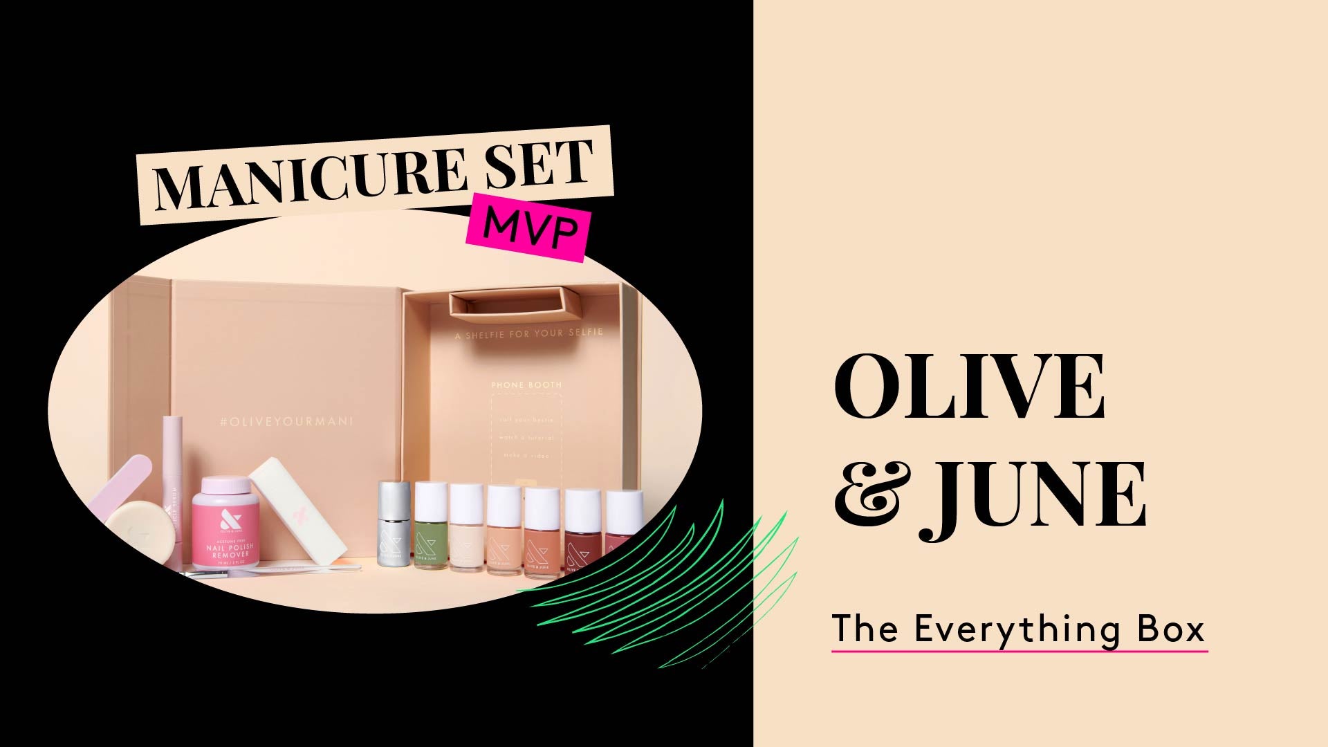 Manicure Set MVP. This is a photo of Olive and June The Everything Box.