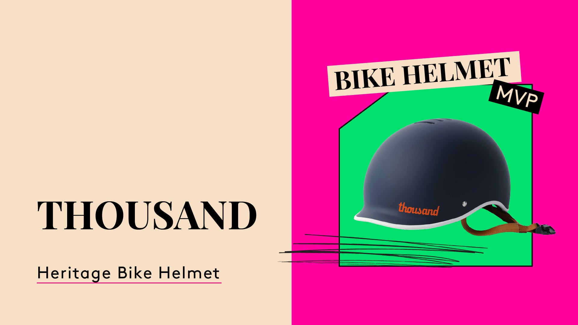 Helmet MVP. Thousand heritage bike helmet. A photo of a helmet.