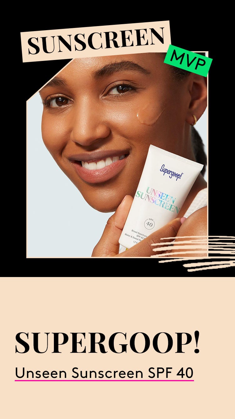 Sunscreen MVP. Supergoop! Unseen Sunscreen SPF 40.