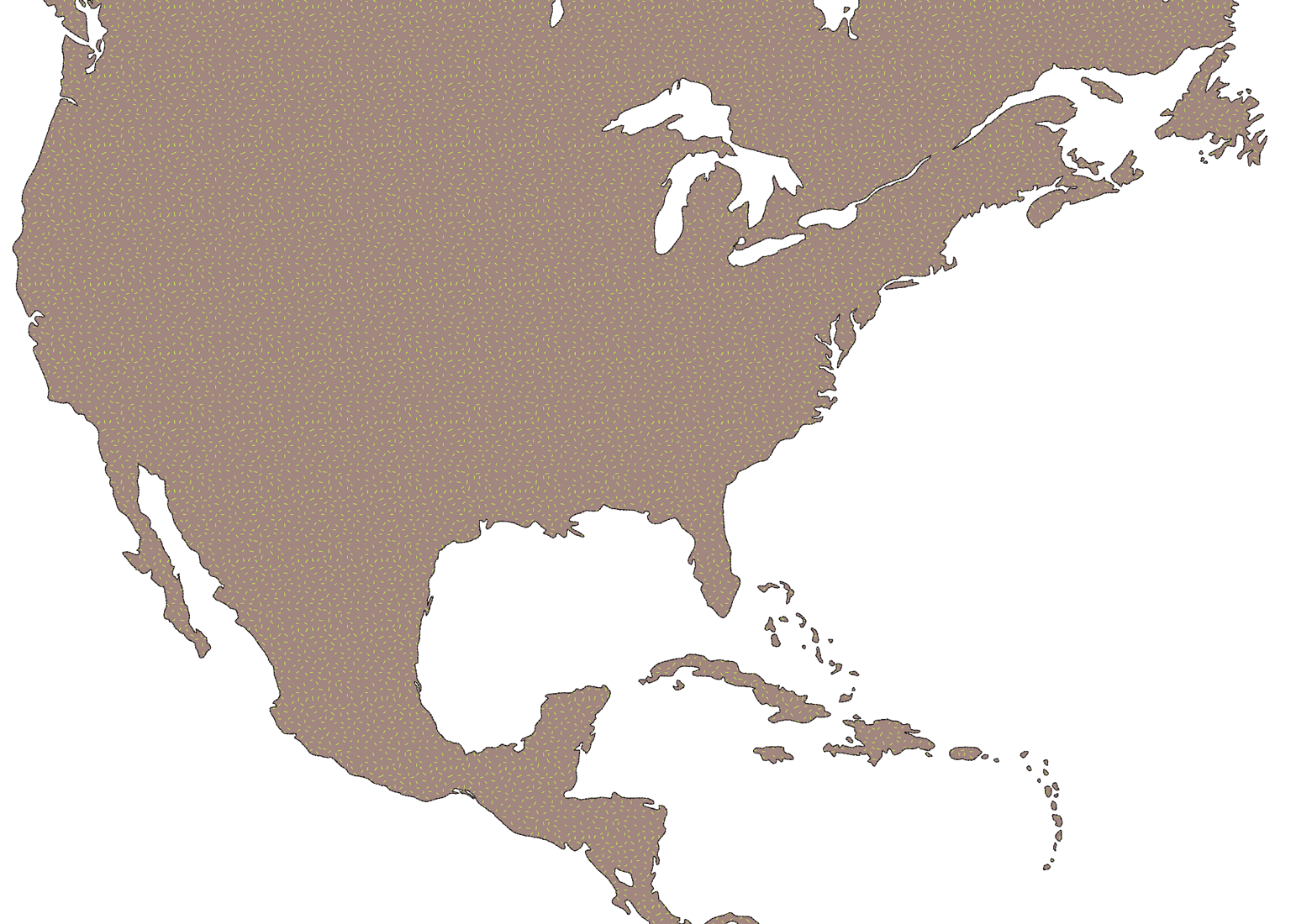 Map of North America